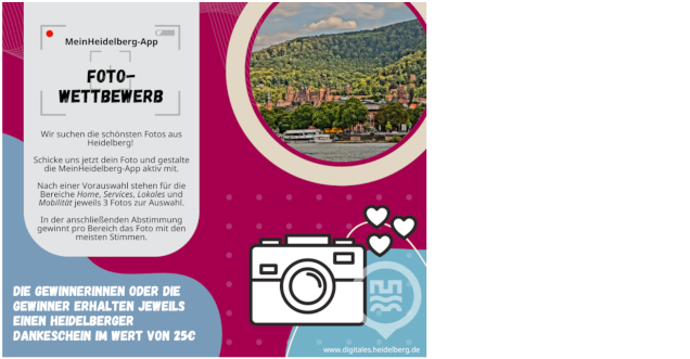 Fotowettbewerb der MeinHeidelberg-App Fotowettbewerb der MeinHeidelberg-App