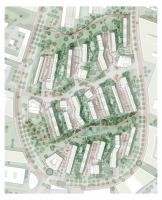 Wettbewerbsgewinner wurden dann die Landschaftsarchitekten der Planergruppe Oberhausen, Essen mit Cityförster architecture+urbanism, Hannover. (Grafik: Planergruppe Oberhausen, Essen mit Cityförster architecture+urbanism, Hannover) Grafik von Patrick-Henry-Village