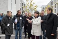 Bundesumweltministeriun Dr. Barbara Hendricks beim Besuch in der Bahnstadt (Foto: Rothe) Bundesumweltministeriun Dr. Barbara Hendricks beim Besuch in der Bahnstadt (Foto: Rothe)