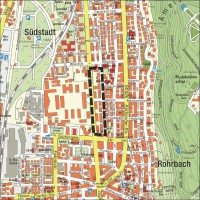 Geltungsbereich des Bebauungsplans Mark Twain Village - Ost-Süd (Grafik: Stadt Heidelberg) Geltungsbereich des Bebauungsplans Mark Twain Village - Ost-Süd (Grafik: Stadt Heidelberg)