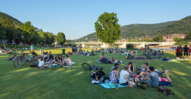 Meeting Point Neckarwiese. (Foto: Diemer)