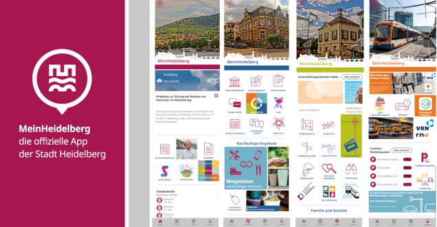 MeinHeidelberg-App Screenshots der MeinHeidelberg-App