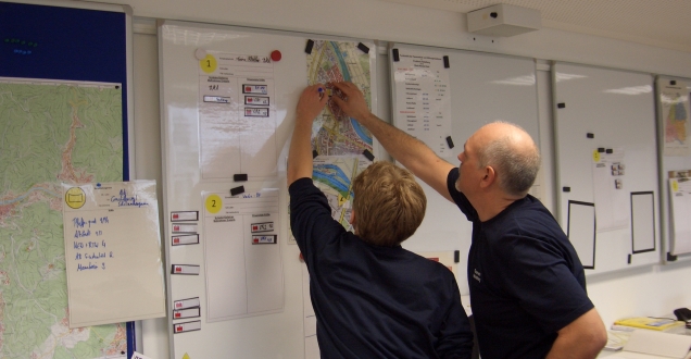 Mitglieder der Führungsgruppe (Foto: Feuerwehr Heidelberg) Mitglieder der Führungsgruppe (Foto: Feuerwehr Heidelberg)