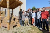 Teilnehmer des Kreativprojekts in den Patton Barracks (Foto: Rothe)