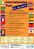 Plakat Internationales Fest am 15. Juli 2017
