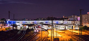 Train station in the evening (Photo: Diemer)